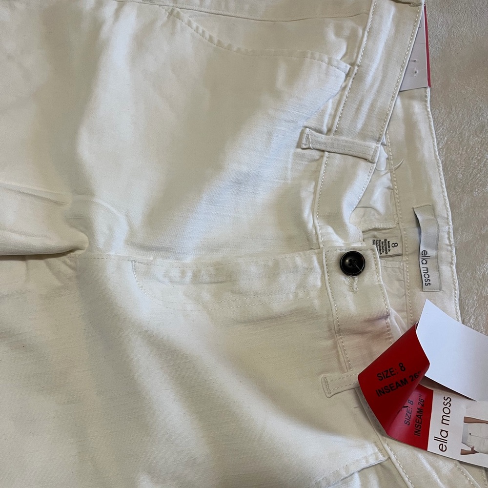 Ella Moss wide leg crop pants size 8